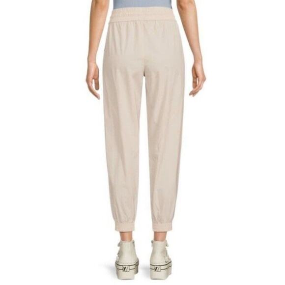 Spyder Women XL Ivory Ecru Velour Athleisure High Waist Jogger Sweatpants - Picture 3 of 7